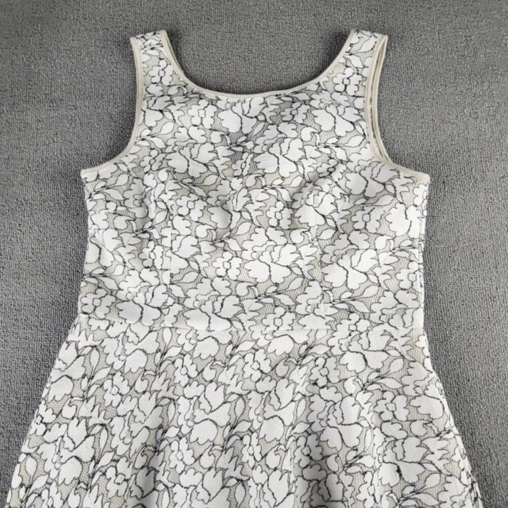 Betsey Johnson Dress Womens 12 White Floral Lace Fit & Flare Sleeveless Party - Picture 7 of 16